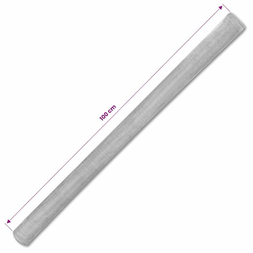 Aluminum Mesh Screen 39.4"x196.9" Silver L25957