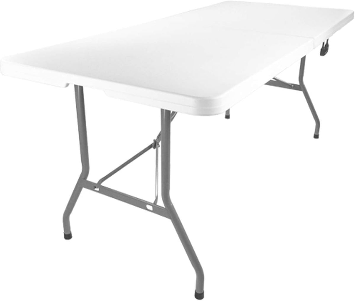 Folding Heavy Duty Plastic Table White 6ft D797224