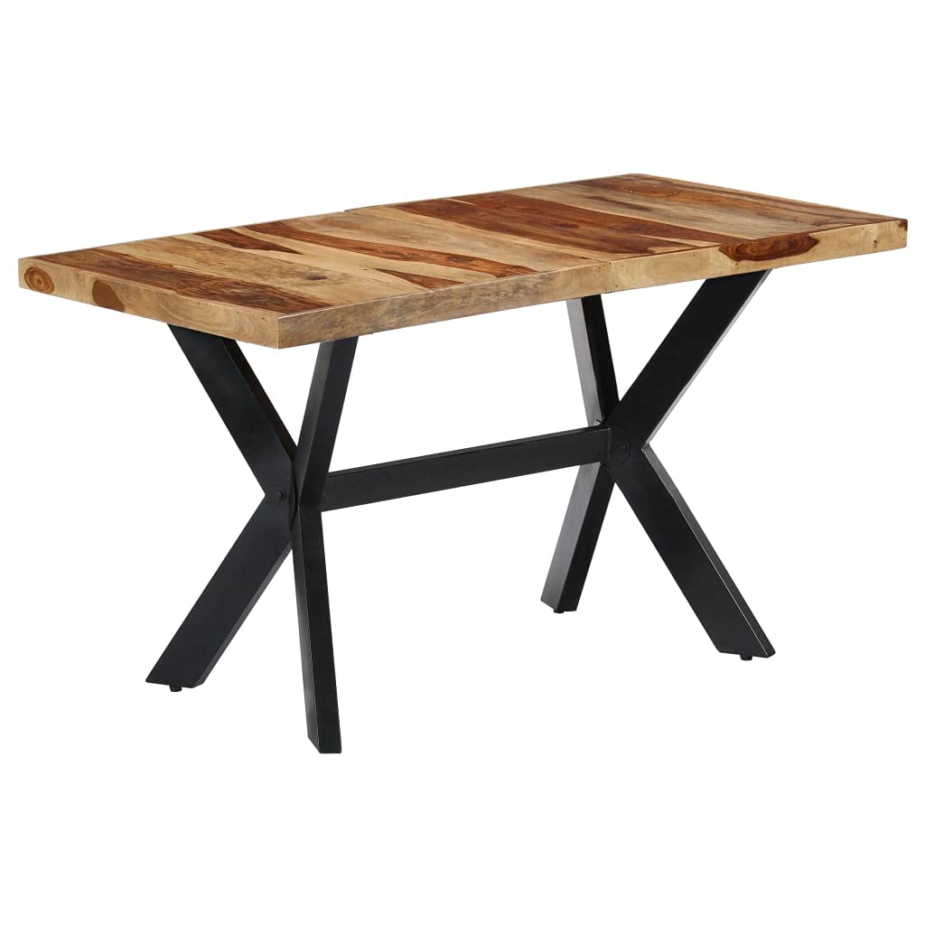 Rustic Industrial Style Solid Sheesham Wood Dining Table I81304