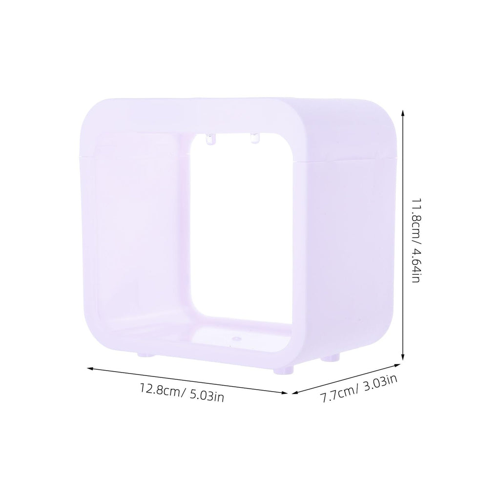 Mini Betta Fish Tank with LED Light Portable Plastic Desktop Aquarium Cube A266200