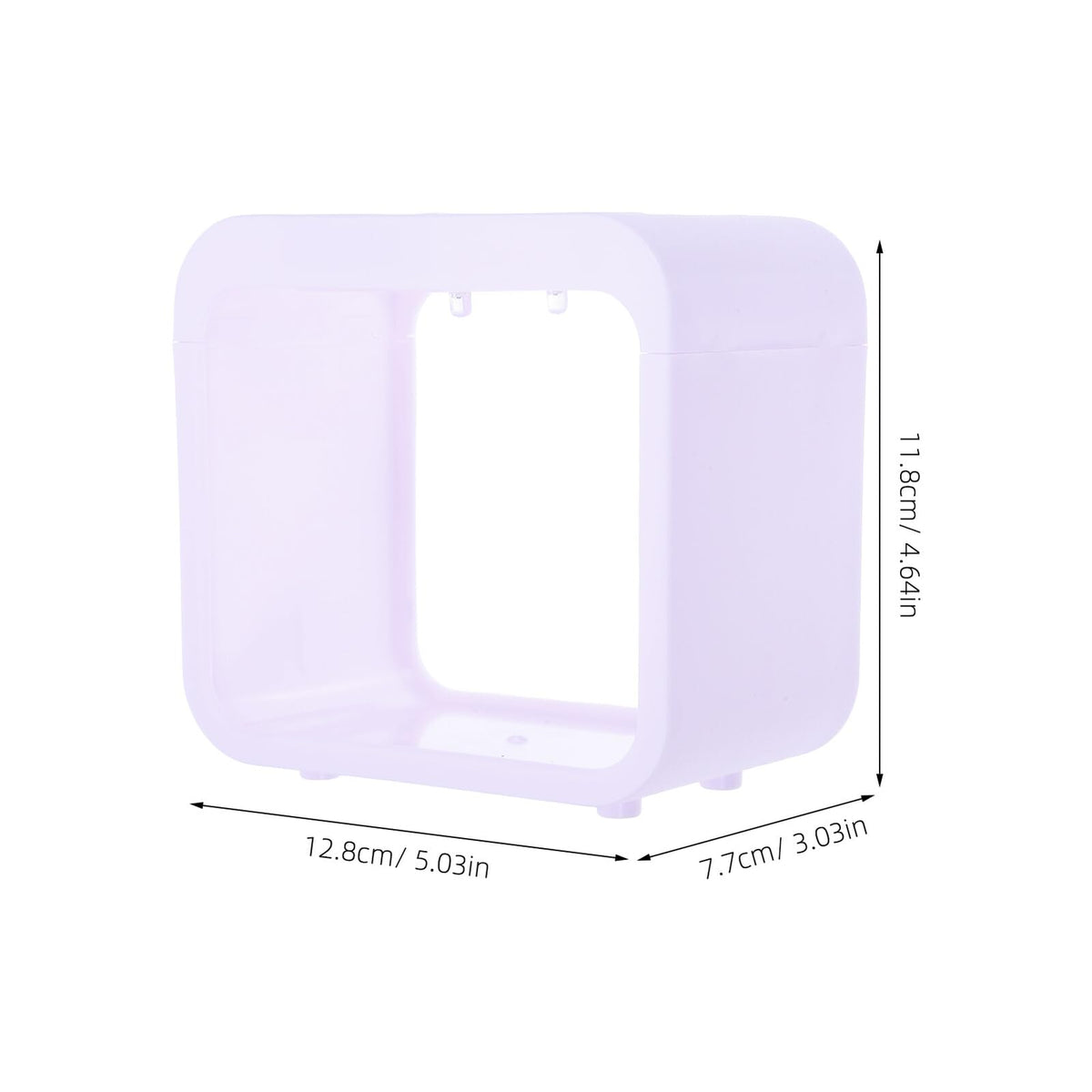 Mini Betta Fish Tank with LED Light Portable Plastic Desktop Aquarium Cube A266200