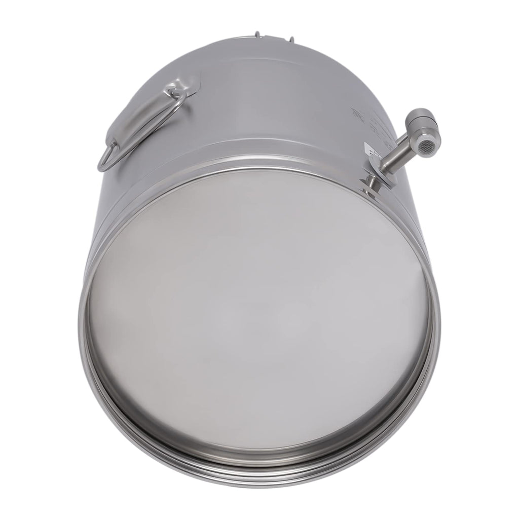 304 Stainless Steel 28L Sealed Lid Faucet Milk Can S64658
