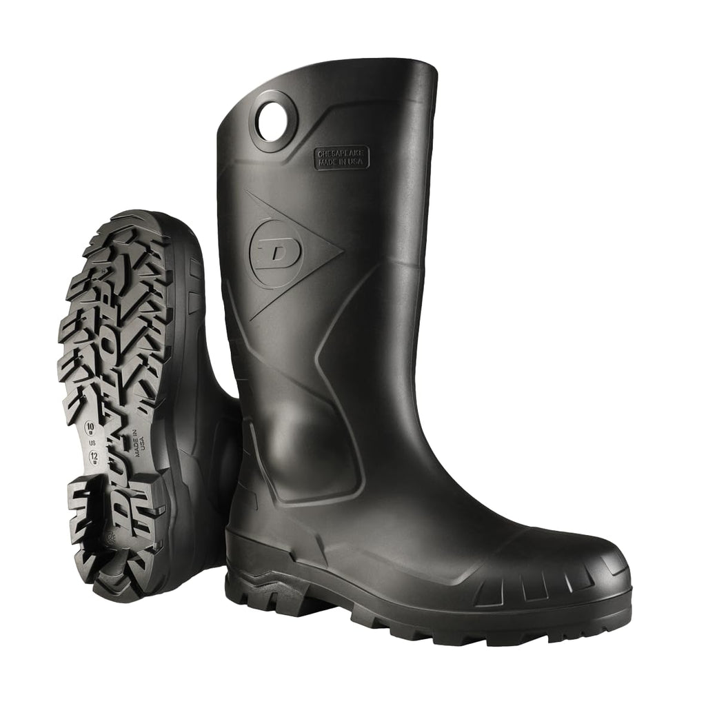 Black Steel Toe Rubber Work Boots S32363