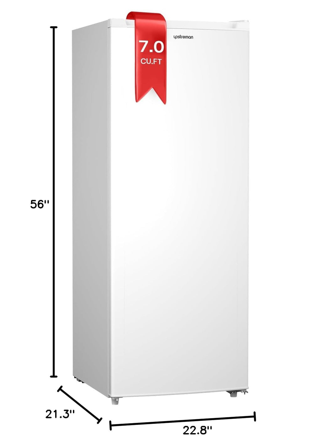 7.0 Cu.Ft Upright Freezer White H26453