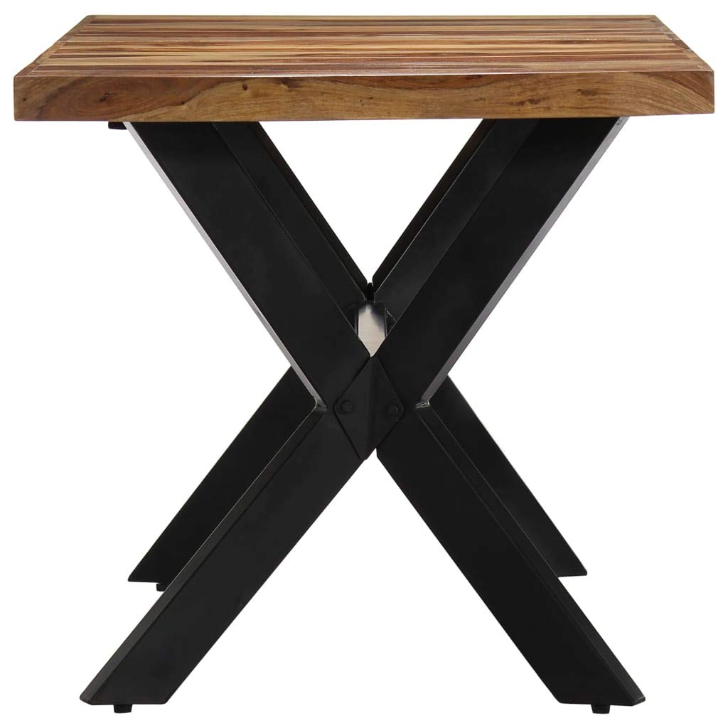 Rustic Industrial Style Solid Sheesham Wood Dining Table I81304