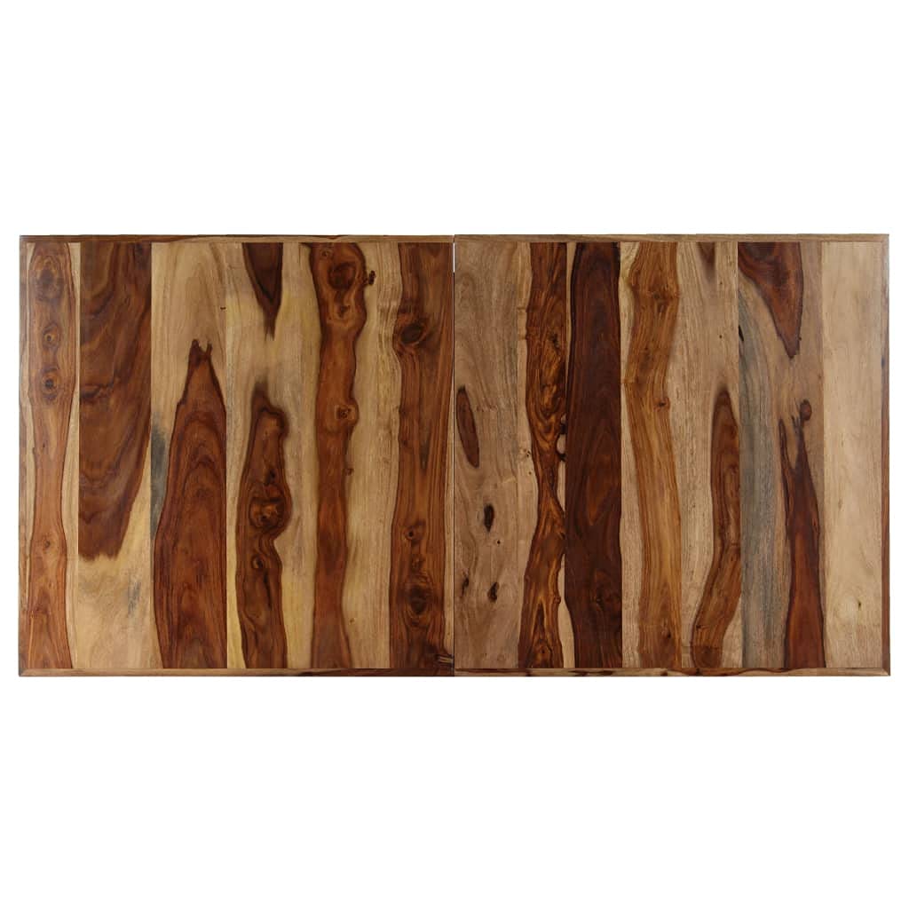 Rustic Industrial Style Solid Sheesham Wood Dining Table I81304