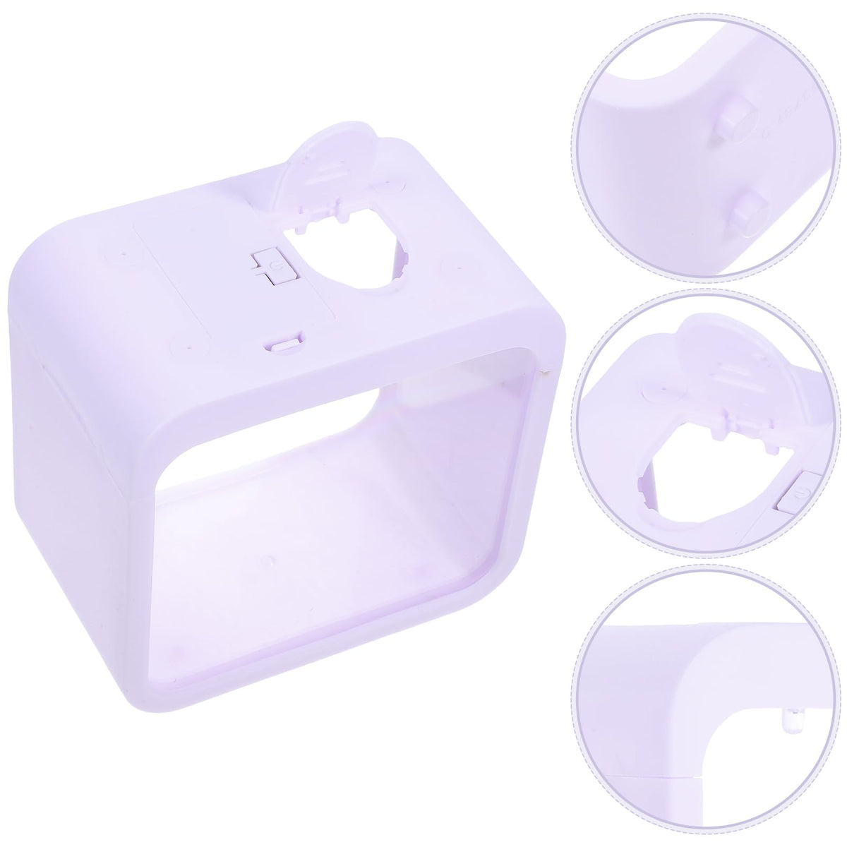 Mini Betta Fish Tank with LED Light Portable Plastic Desktop Aquarium Cube A266200