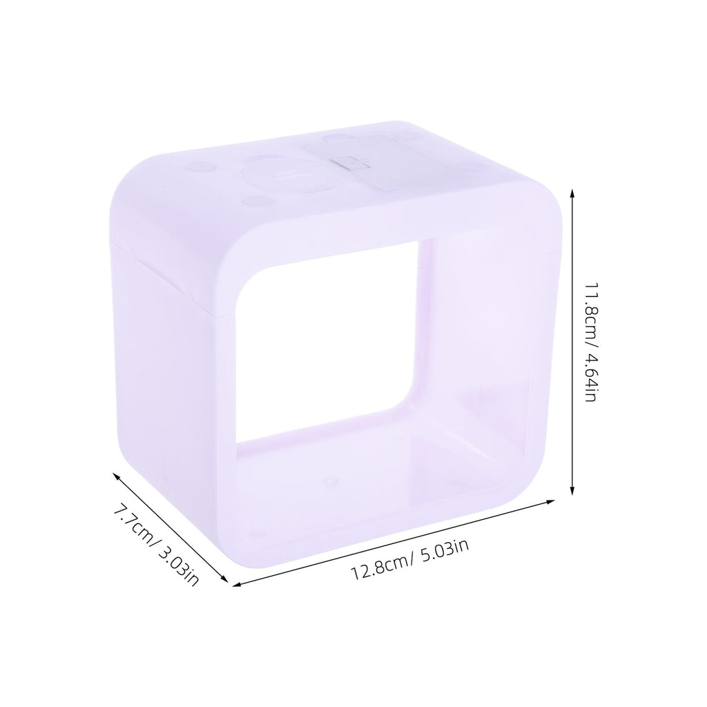 Mini Betta Fish Tank with LED Light Portable Plastic Desktop Aquarium Cube A266200