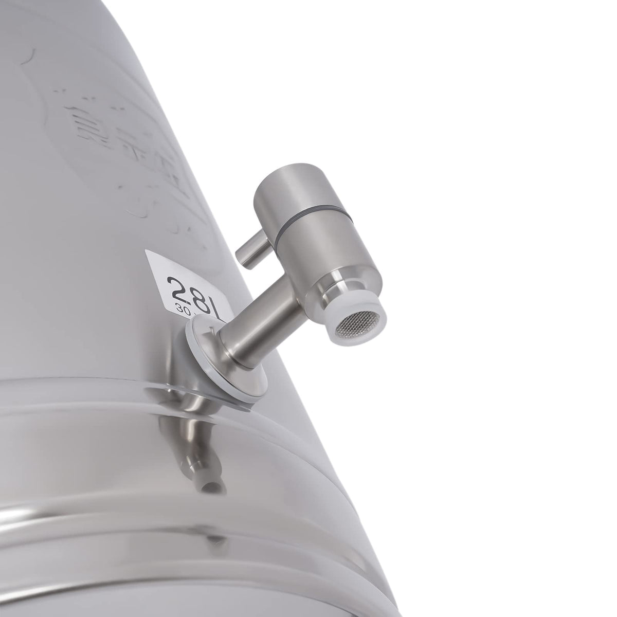 304 Stainless Steel 28L Sealed Lid Faucet Milk Can S64658