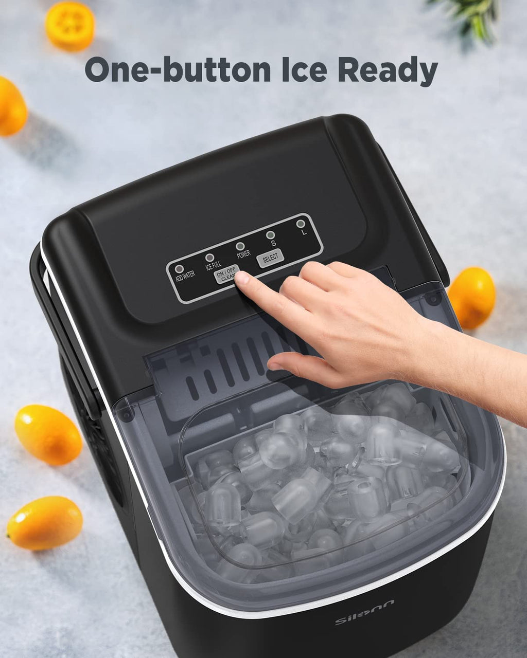 Black Countertop Ice Maker M666142