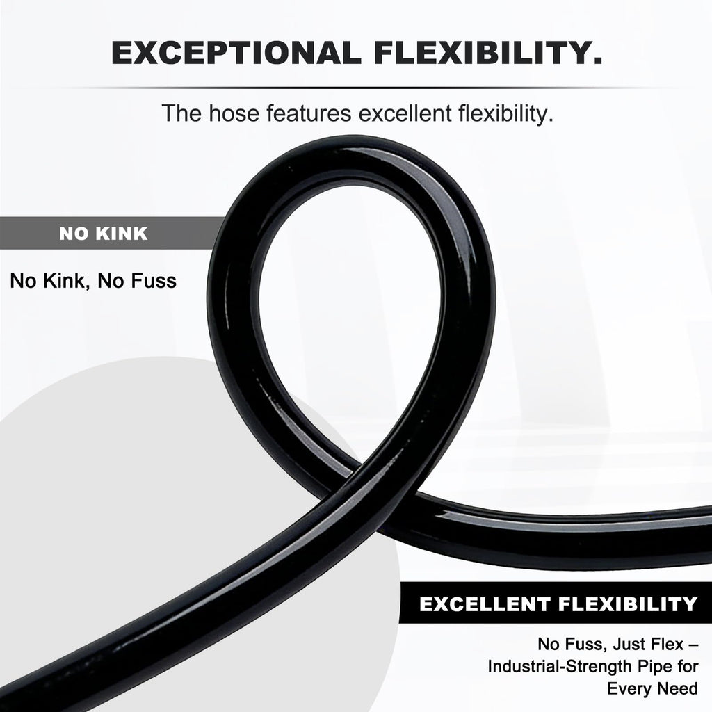 3/4 Inch ID x 100ft PVC Hose with 4 Stainless Steel Hose Clamps V168310