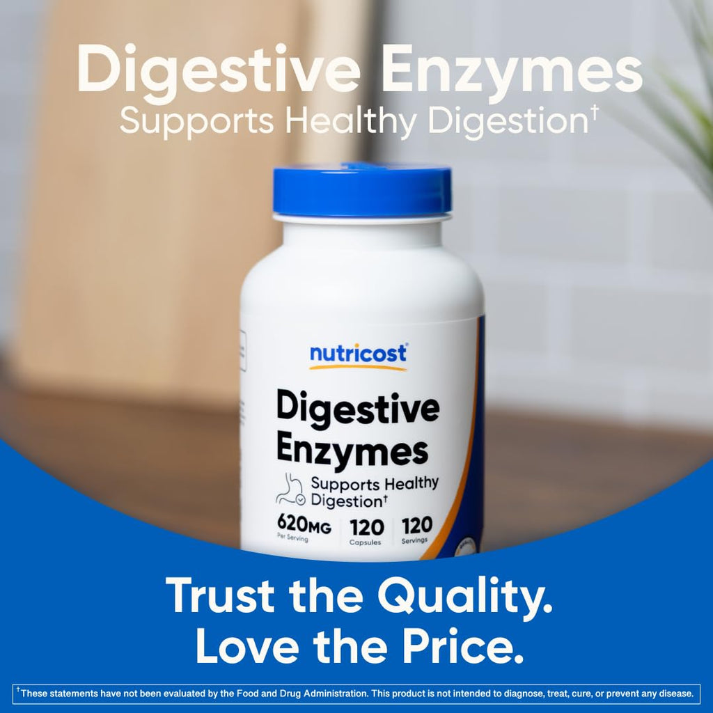 Digestive Enzymes 620mg 120 Capsules T65890