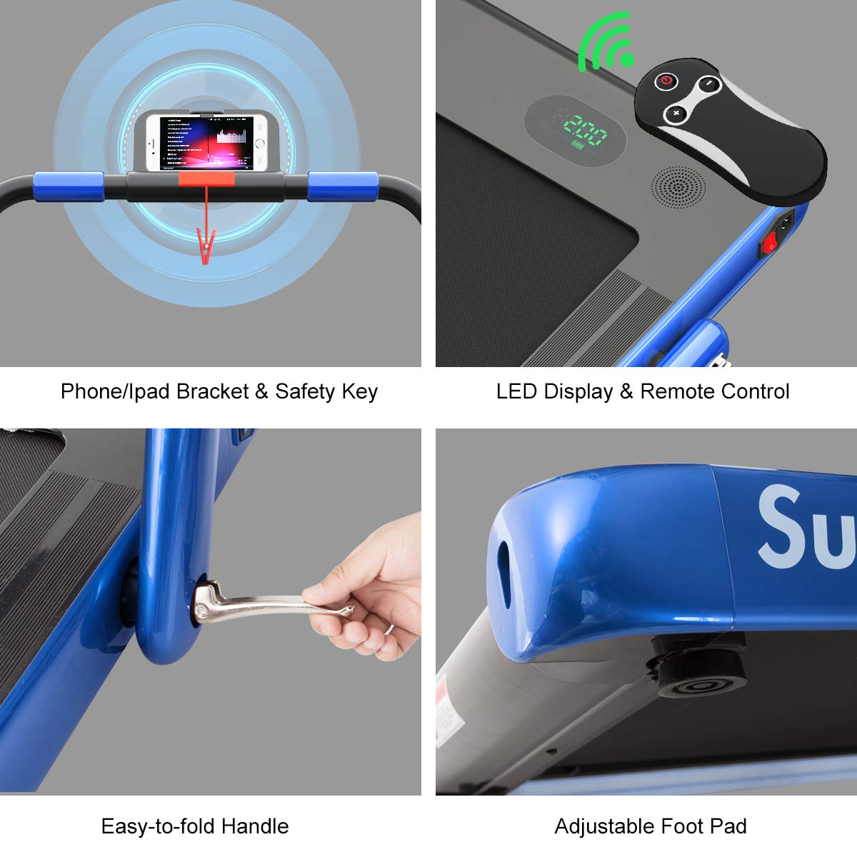 2 in 1 Under Desk Treadmill with Smart App A525