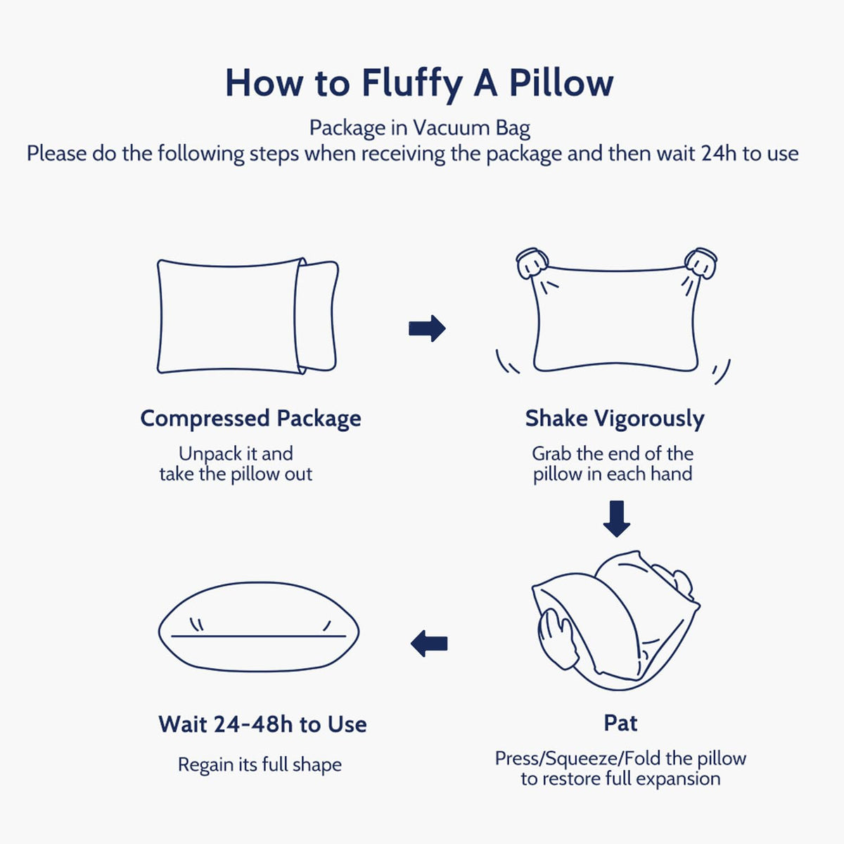 King Size Set of 2 Down Alternative Bed Pillows Z376876