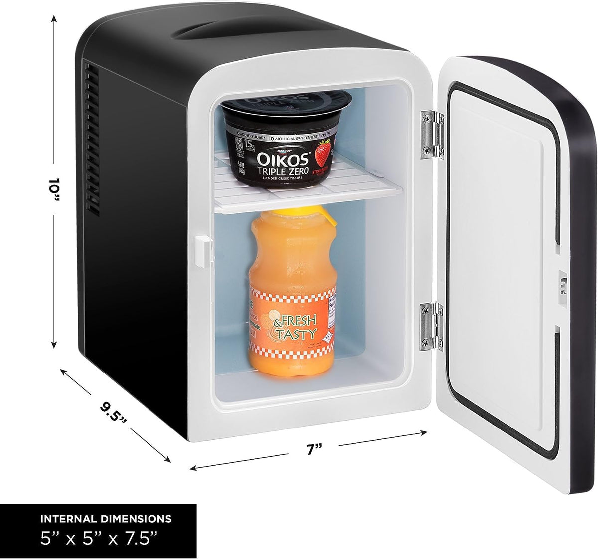 Black Portable Mini Fridge 4-liter F424