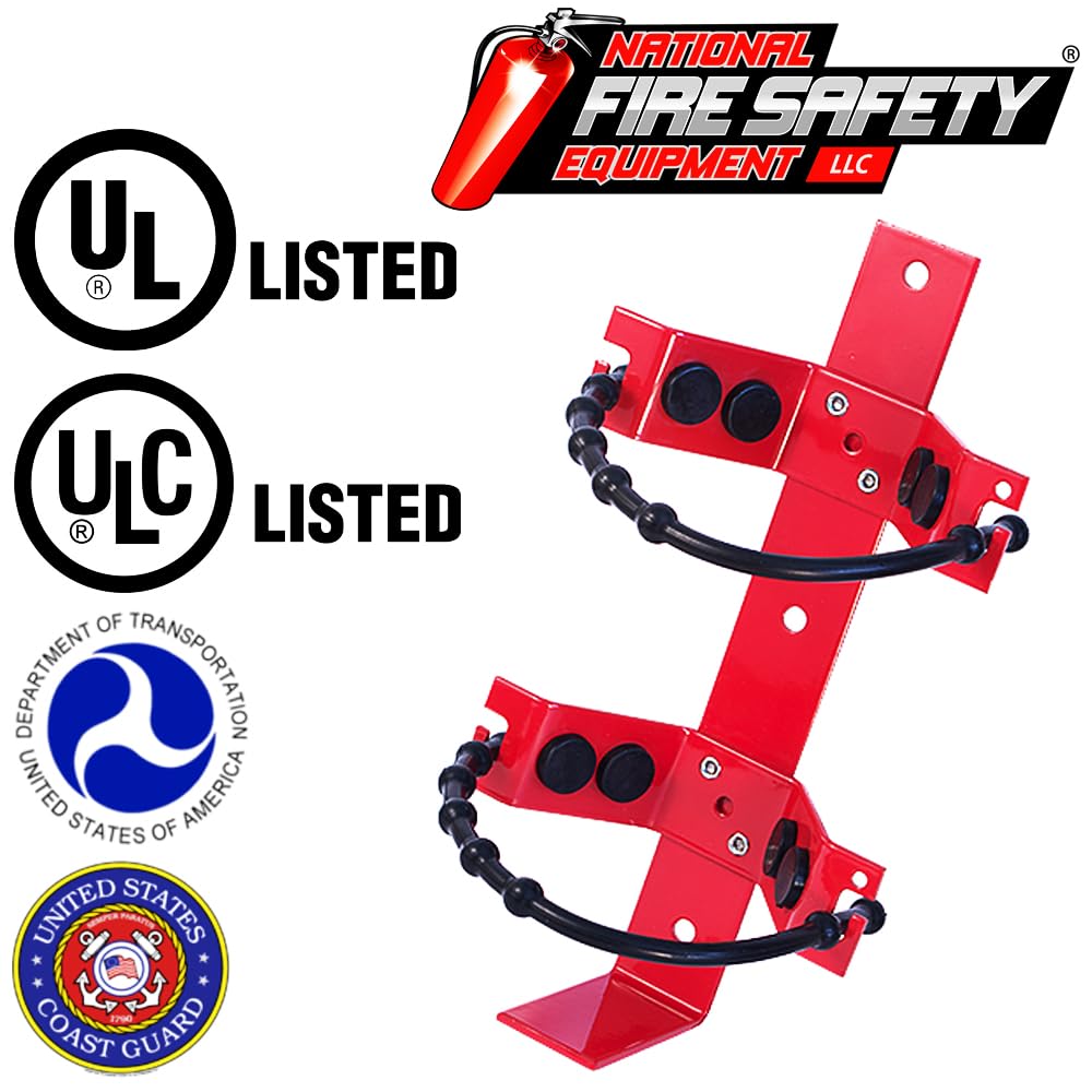 2.5Lb to 5Lb Auto Fire Extinguisher Vehicle Mount with Straps J2583