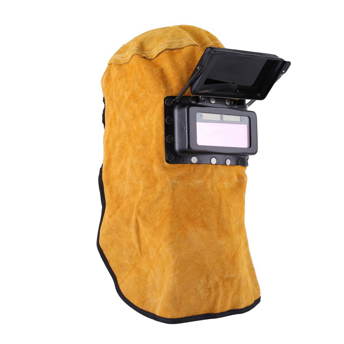 Leather Welding Hood with Auto Darkening Lens F103282