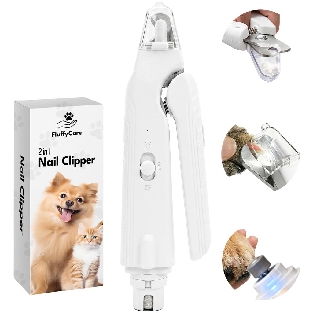 2-in-1 Dog & Cat Nail Clipper and Grinder with Light M167