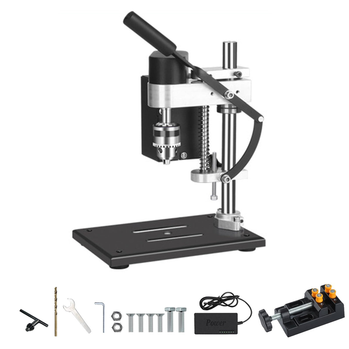 Benchtop Drill Press 0.6-6mm B10 Chuck 7-Speed Adjustable Electric Y248418