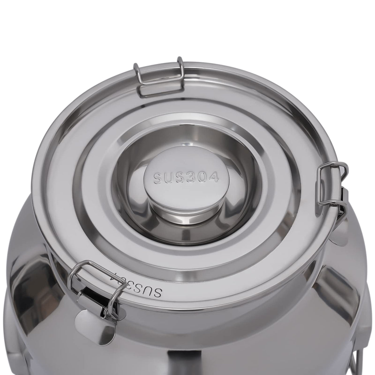 304 Stainless Steel 28L Sealed Lid Faucet Milk Can S64658