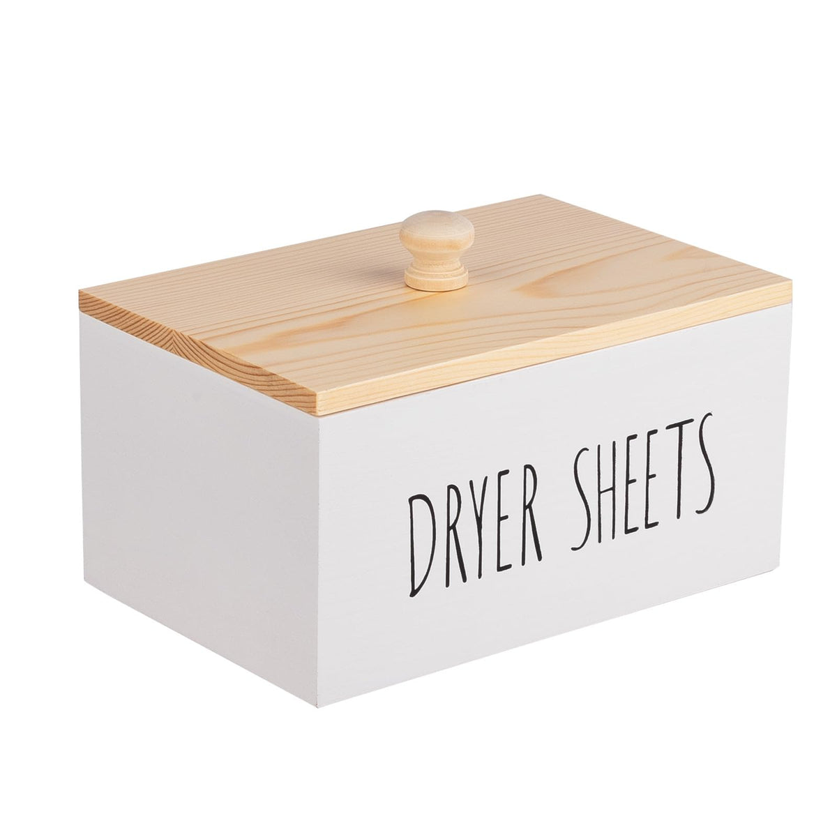 Wood Laundry Detergent Dispenser Holder with Lid O85139