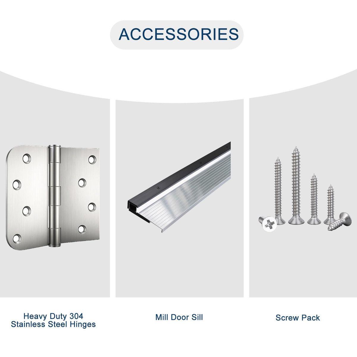 Fiberglass Door with Frosted Glass N99938