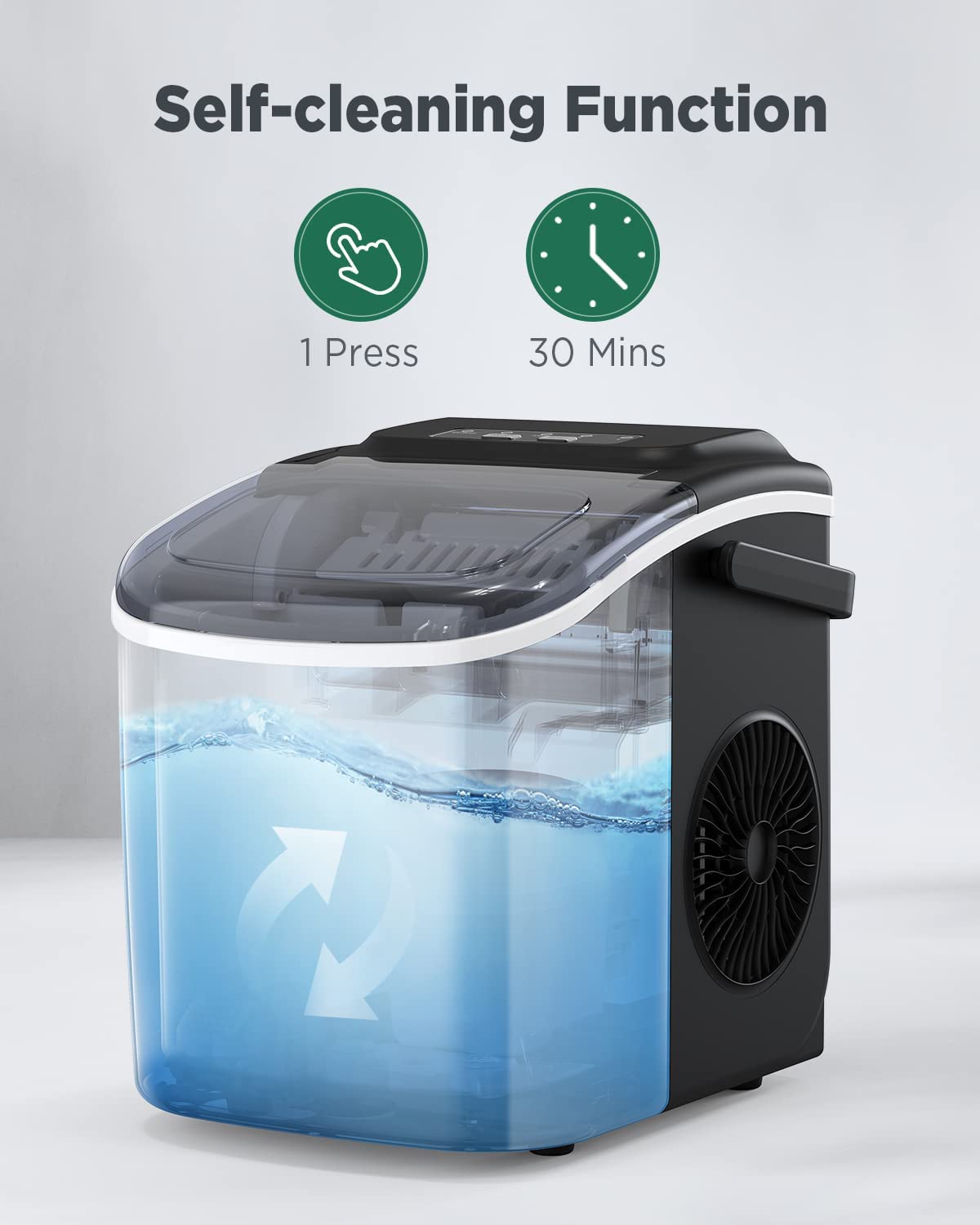 Black Countertop Ice Maker M666142
