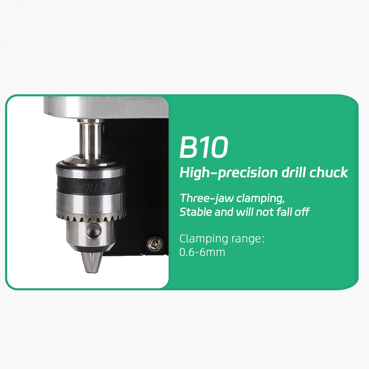 Benchtop Drill Press 0.6-6mm B10 Chuck 7-Speed Adjustable Electric Y248418