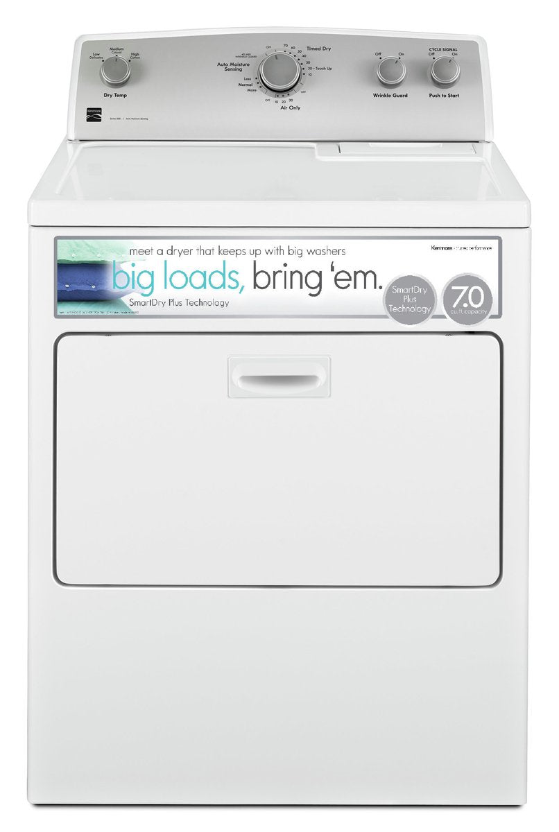 29" Front Load Electric Dryer 7.0 Cubic Feet White S5149