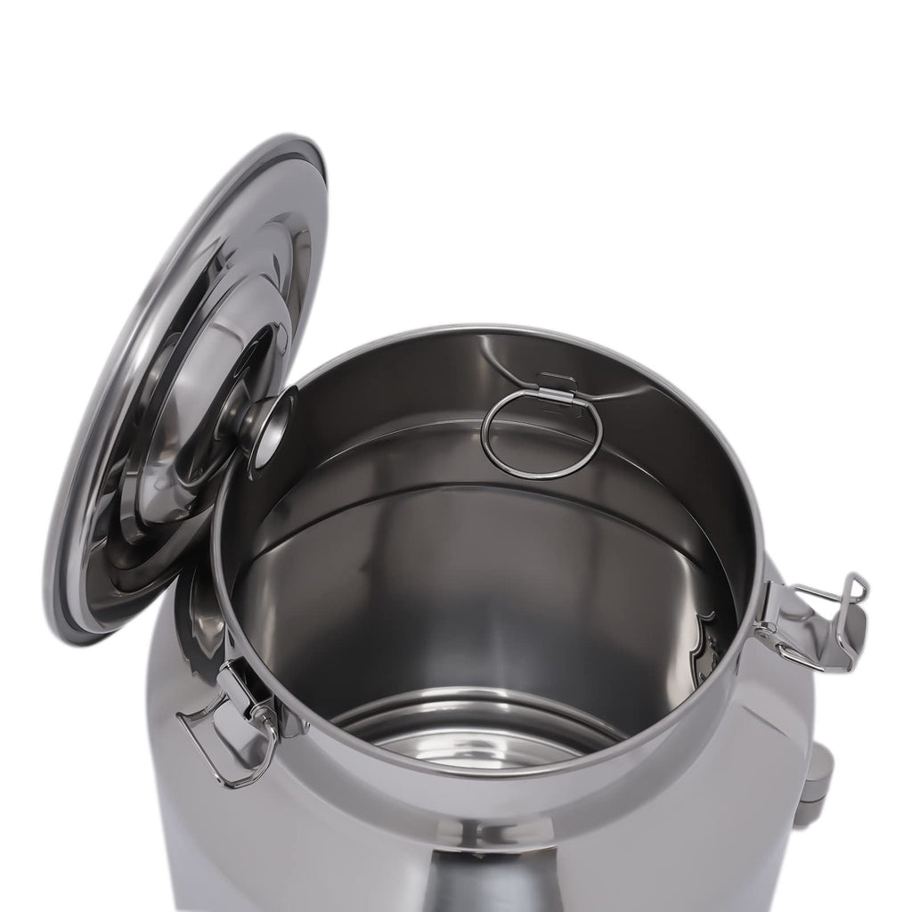 304 Stainless Steel 28L Sealed Lid Faucet Milk Can S64658