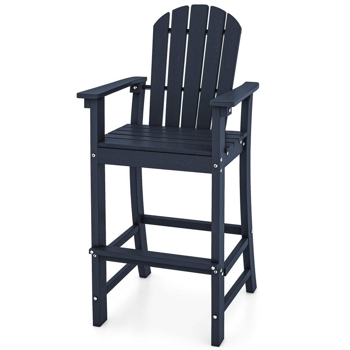 Navy Blue HDPE Resin Adirondack Chair C982