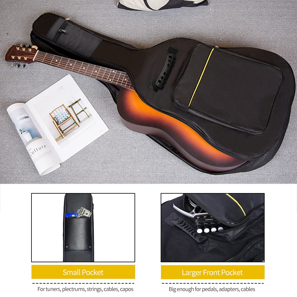 1/2/3 Pack 38-41 Inch Electric & Acoustic Guitar Bags J752048