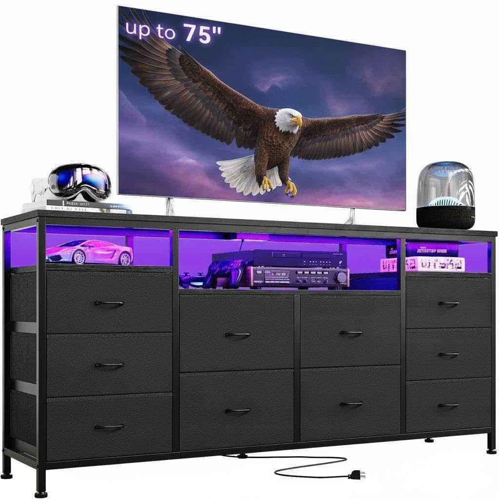 Dresser TV Stand with LED Lights G116332