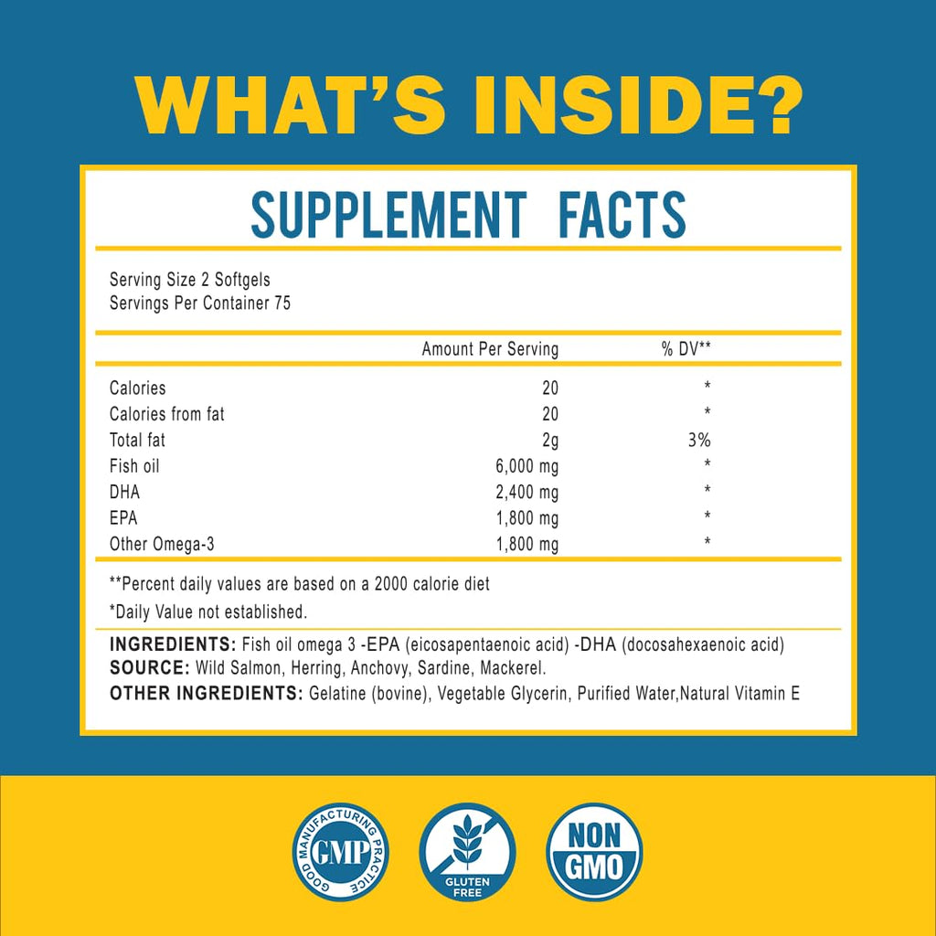 Omega 3 Fish Oil 150 Softgels X349877