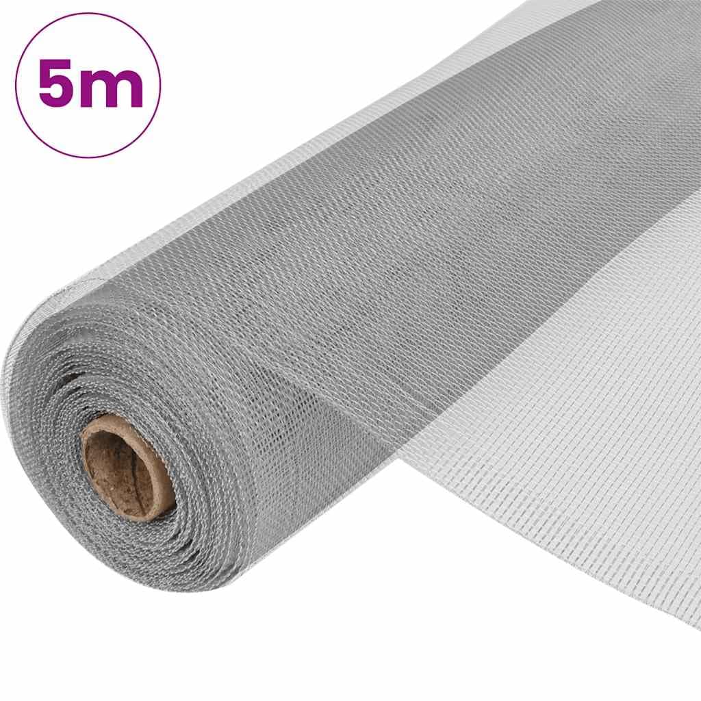 Aluminum Mesh Screen 39.4"x196.9" Silver L25957