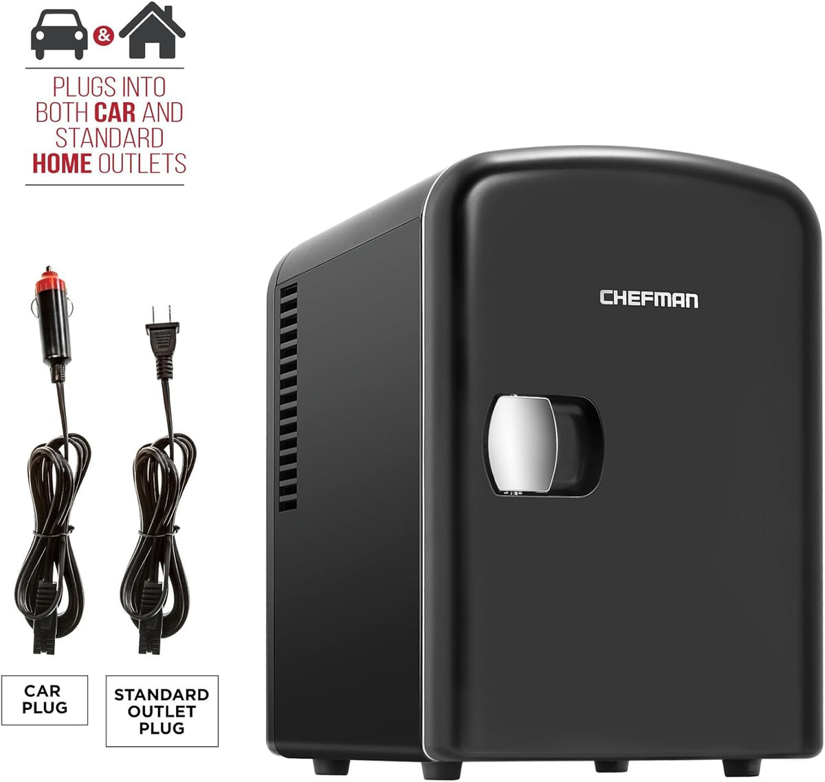 Black Portable Mini Fridge 4-liter F424