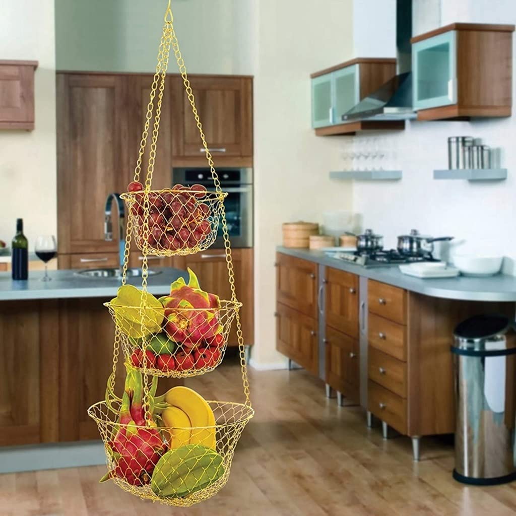 3 Tier Hanging Fruit Basket E50556