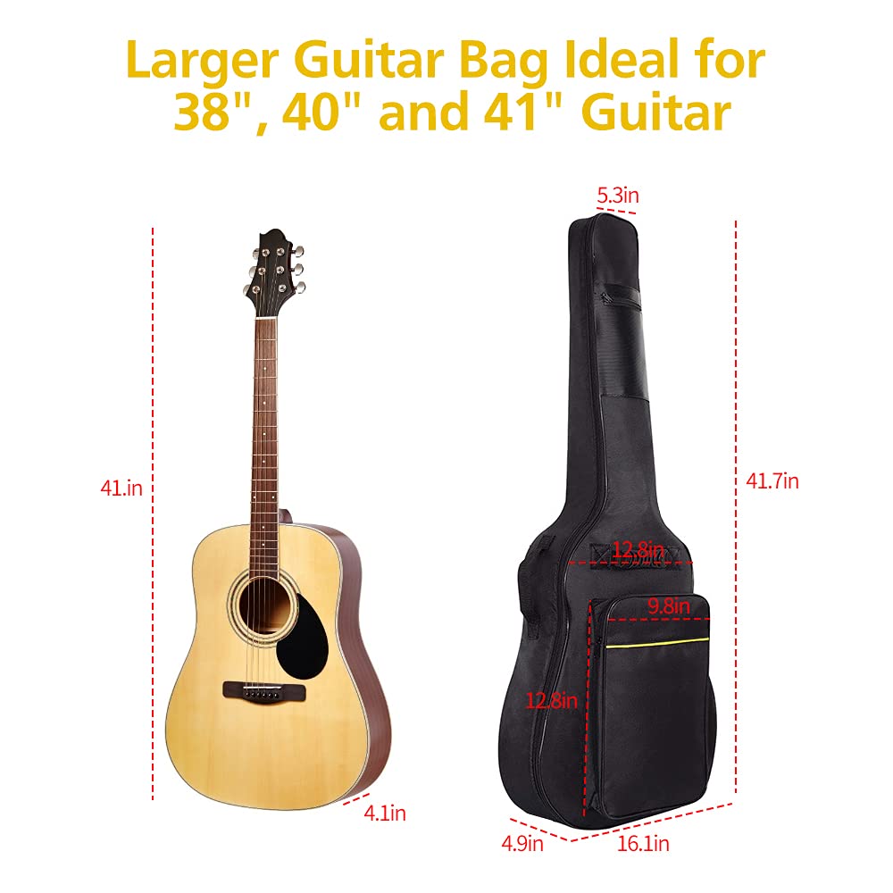 1/2/3 Pack 38-41 Inch Electric & Acoustic Guitar Bags J752048