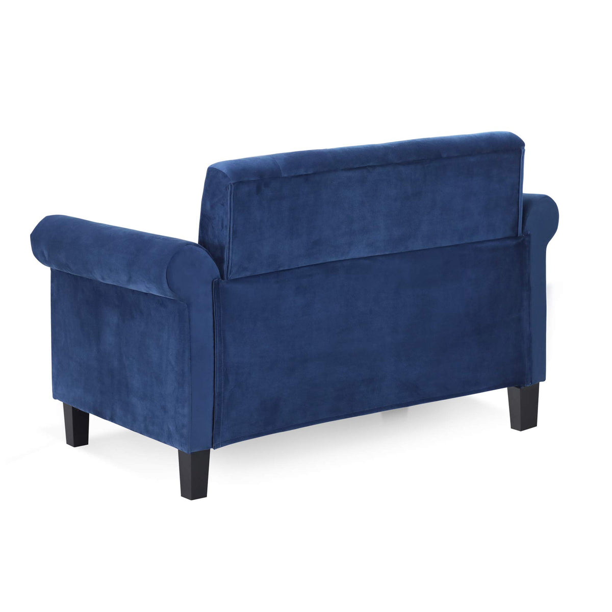 Navy Velvet 2-Seater Loveseat Sofa F859414