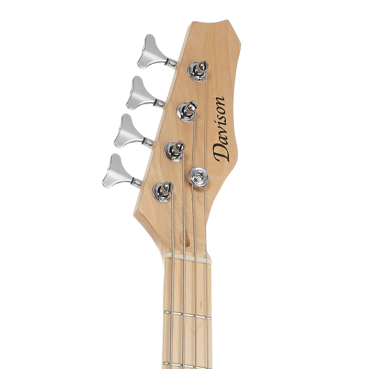 Full Size 4 String Right Handed Electric Bass Guitar with 15-Watt Amp C717