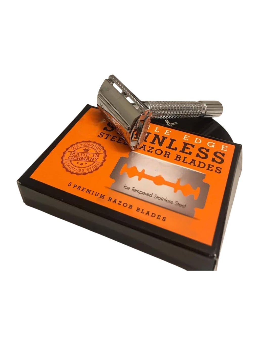 Double Edge Safety Razor Blades, 5 Count Stainless Steel G896