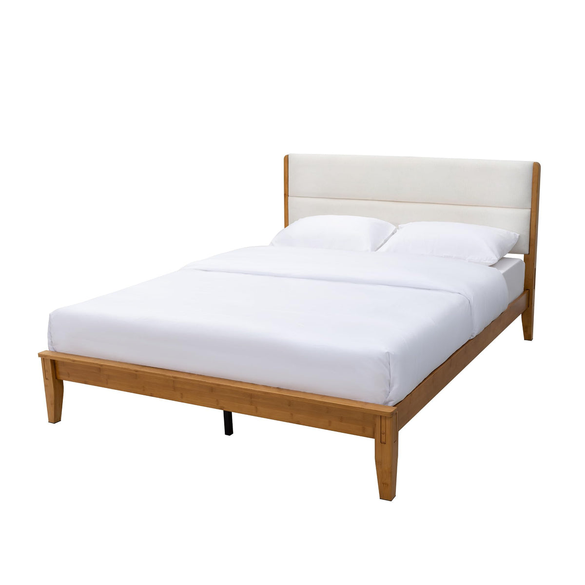 Solid Bamboo Queen Size Bed Frame with Headboard D725
