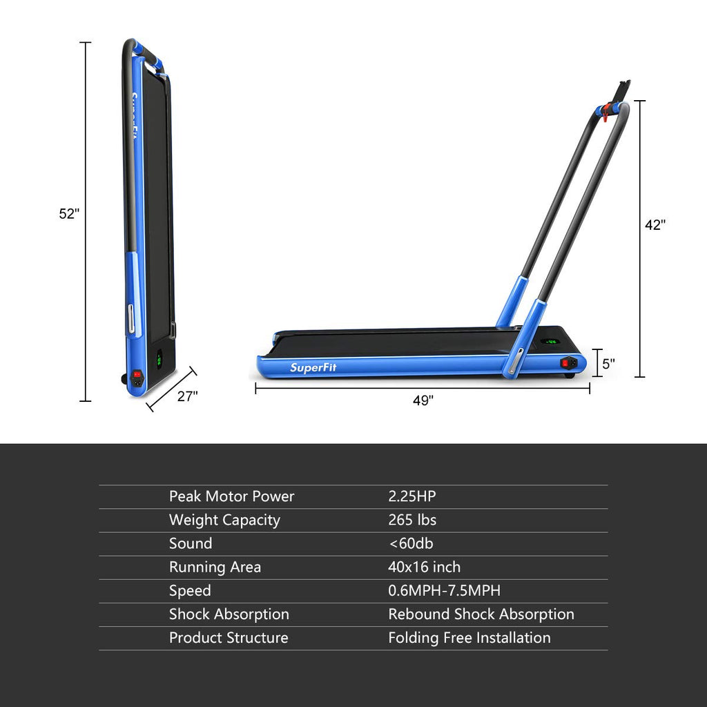 2 in 1 Under Desk Treadmill with Smart App A525