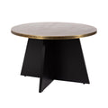 Round Hammered Metal Coffee Table D2994