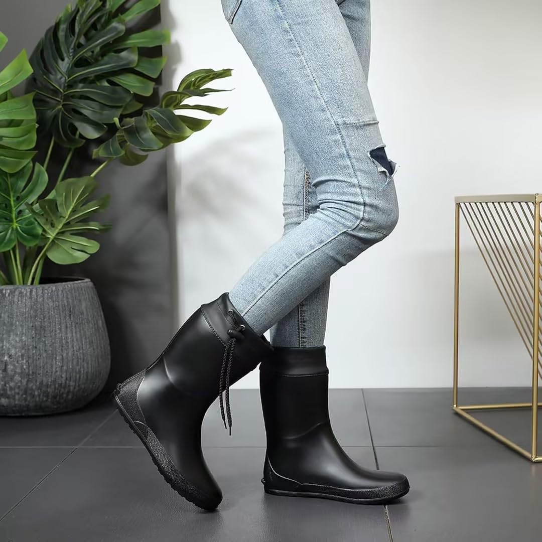 Women's Mid Calf Rain Boots F36835