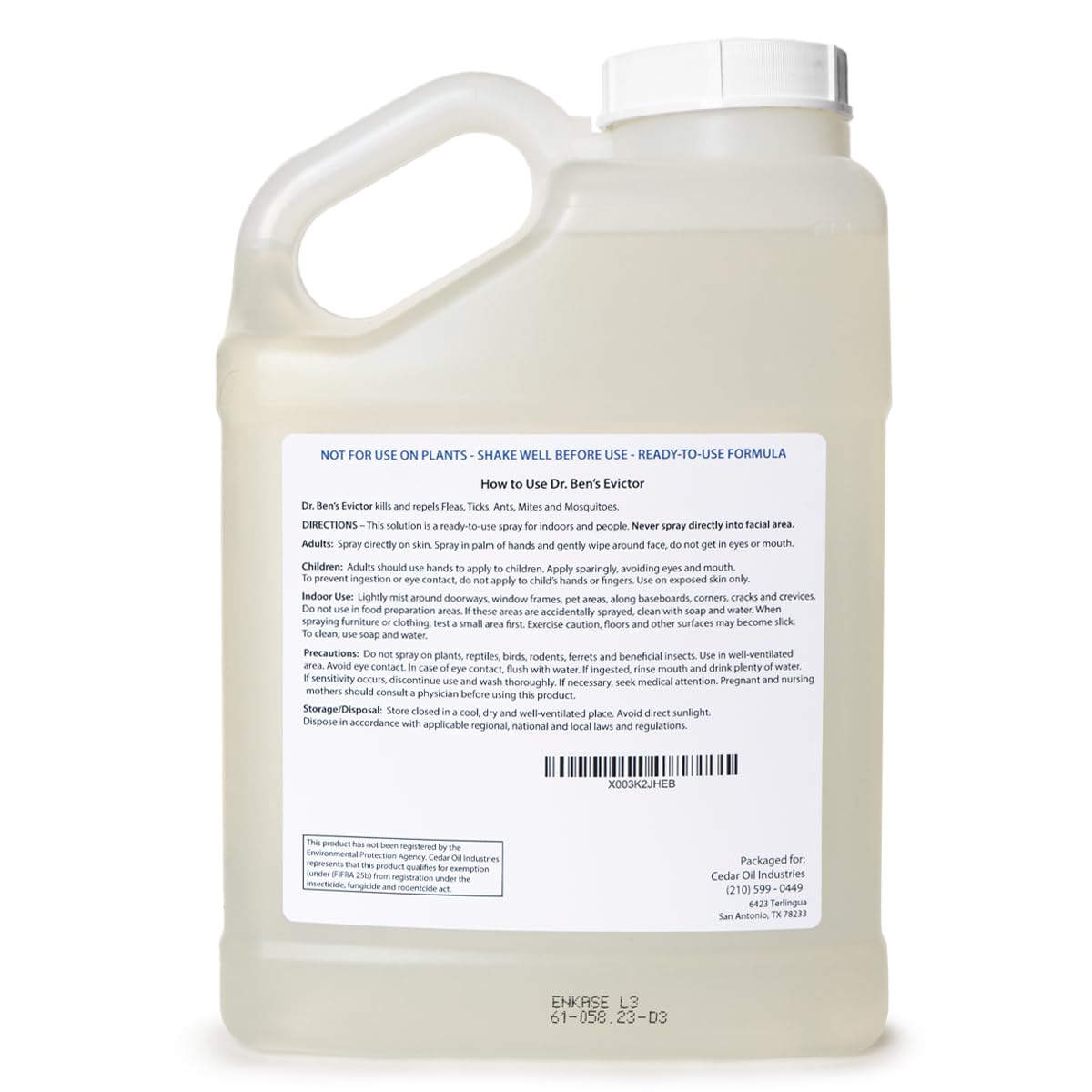 128 Fluid Oz Indoor & Personal Bug Spray E11430