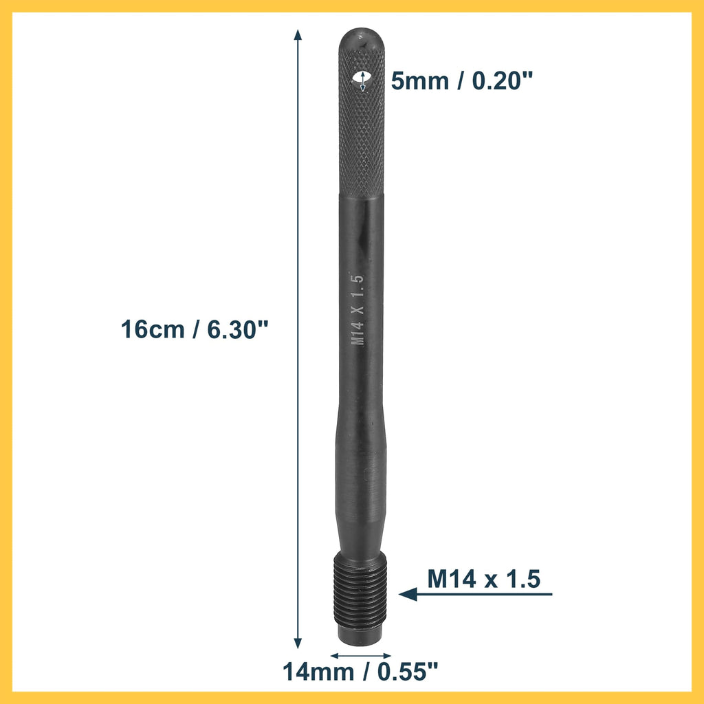 Black Carbon Steel Wheel Hangers Alignment Pin M14x1.5 I97881