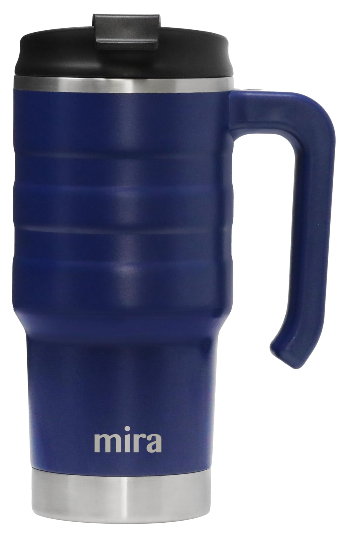 20 oz Insulated Stainless Steel Travel Mug with Flip Lid & Handle M111765