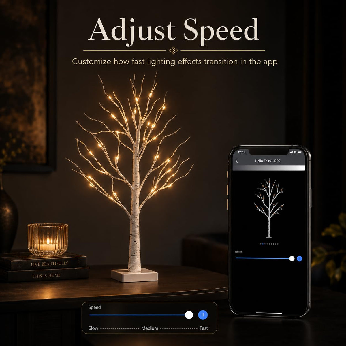 Birch Tree with Lights 2FT 2Pack L15518