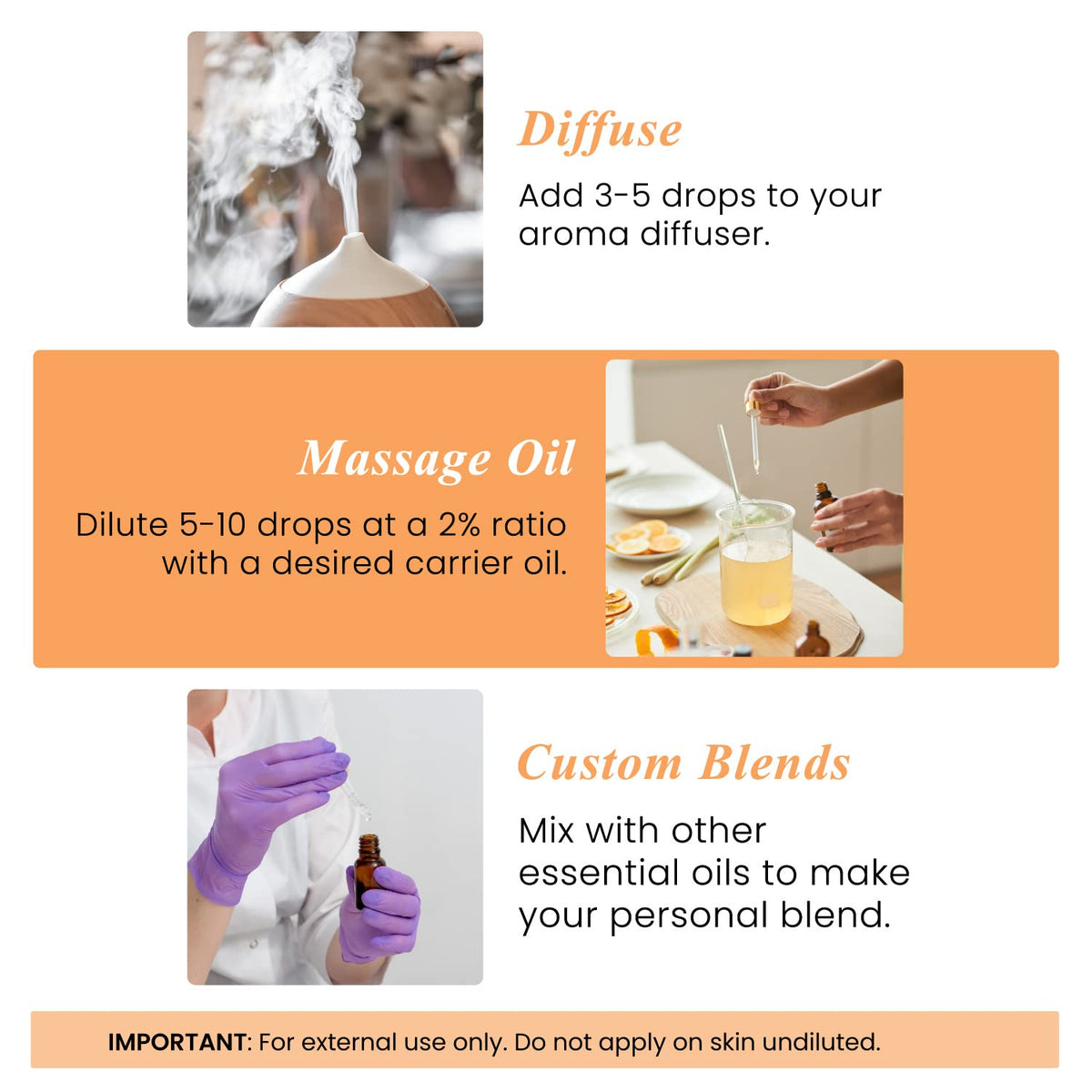 Sweet Orange Eucalyptus and Lavender Essential Oil 4 Fl. Oz X386515